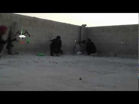 استهداف  قوات النظام بقاذف بي 90 من قبل لواء أحفاد الأمويين