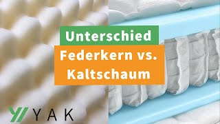 Federkern oder Kaltschaum - Was ist besser? Welche ist für Dich geeignet?