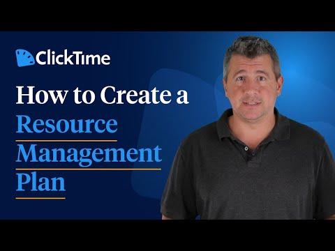 How to Create a Resource Management Plan