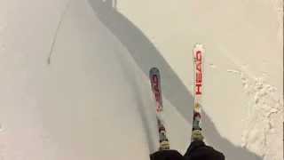 preview picture of video 'Candanchu 2012 Iñaki mala caida esquiando'