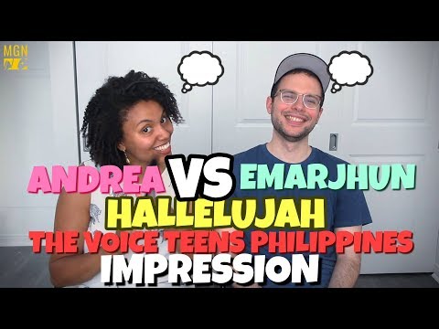 Andrea vs. Emarjhun - Hallelujah | The Voice Teens Philippines Battle Round | IMPRESSION
