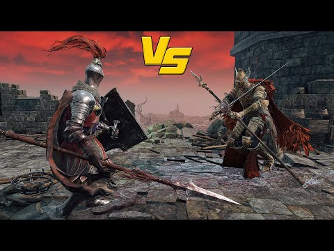 ELDEN RING NPC Fights 7 Redmane Knight vs Cleanrot Knight