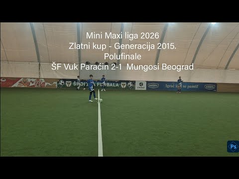 ŠF Vuk Paraćin 2-1 Mungosi Beograd, Mini Maxi liga 2026., Zlatni kup- POLUFINALE
