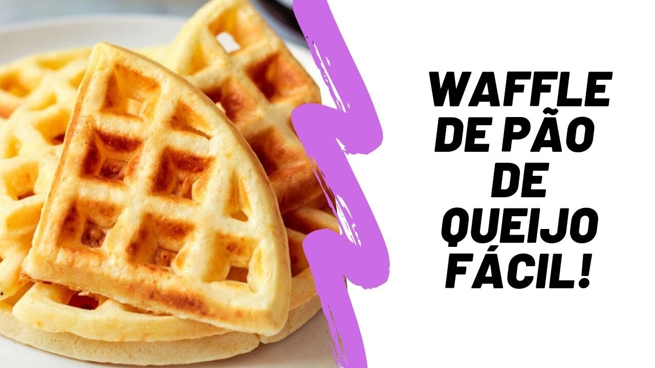 Waffle de pão de queijo super fácil