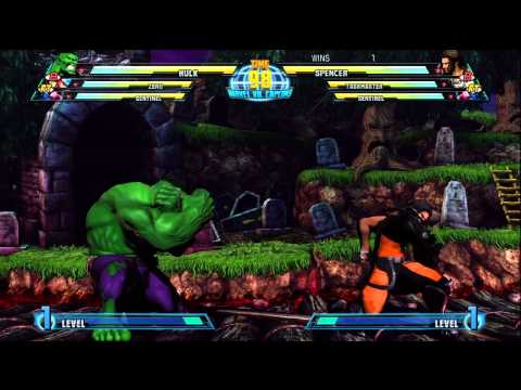 Fightclub Friday Invitational  2011 - LosersFinals - MvC3 - Mike (HU,ZE,SE)  vs RoboChris (SP,TM,SE)