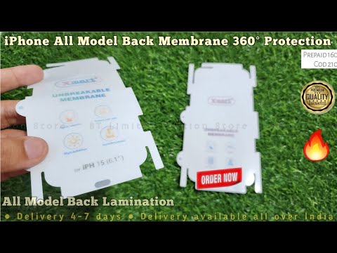 iPhone 15 & All Model Back Membrane Complete 360 Protection !! Matte & Clear Only