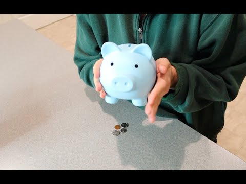 UNBOXING: Cute Big Blue Piggy Bank with Stickers - Unbreakable Plastic Shatterproof Money Bank| 2022
