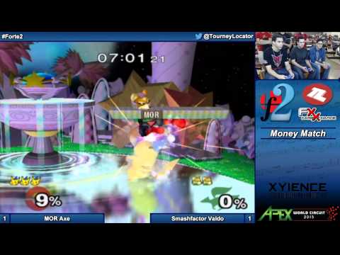 Forte 2 Melee - MOR Axe (Pikachu, Falco) vs Smashfactor Valdo (Fox) - Money Match