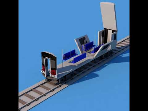 NYC 7 Train Subway Car Assembly Animation
