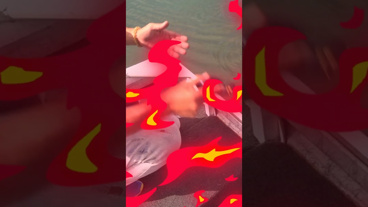 A fishing line floats in midair. #sunline #bassfishing #fcsniper