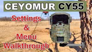 🦌 Ceyomur CY55 Trail Camera Menu and Settings Walkthrough Guide 📸
