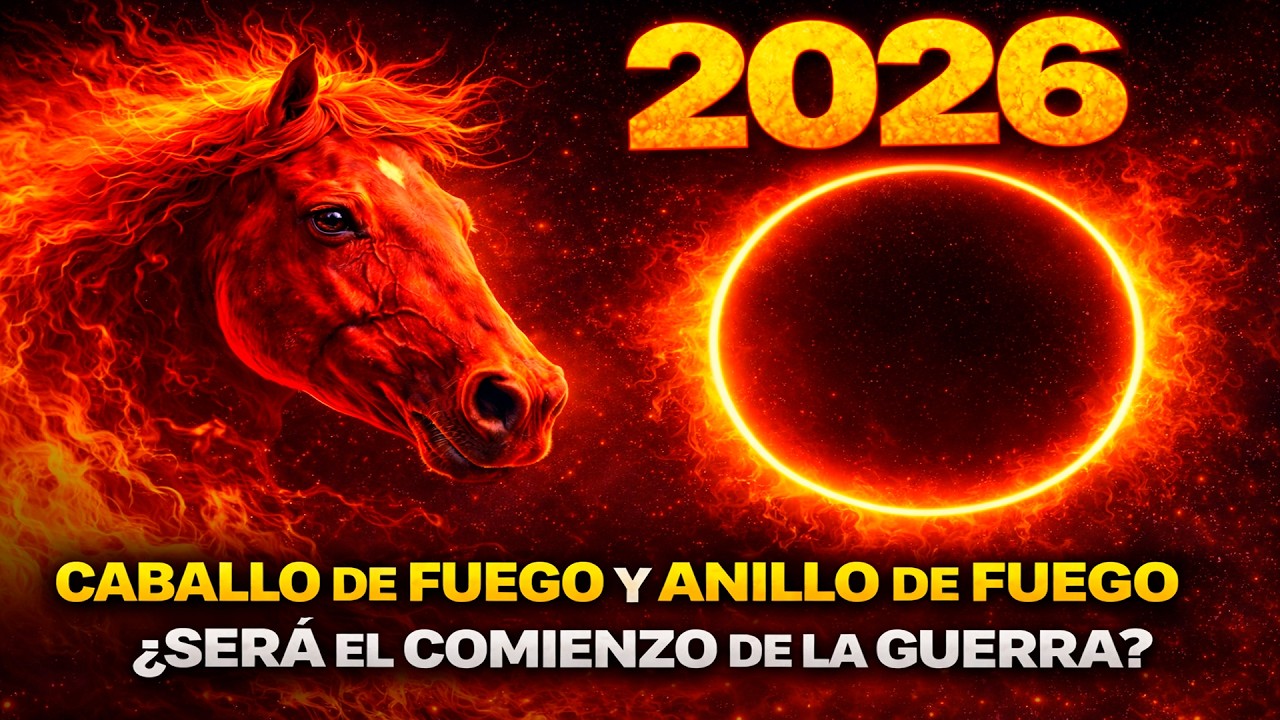 LA PROFECÍA DEL 17 DE FEBRERO DE 2026 INICIA EL AÑO DEL CABALLO DE FUEGO ECLIPSE ANILLO DE FUEGO