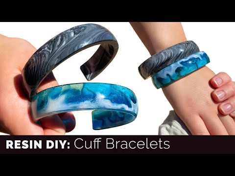 How To Make Resin Cuff Bracelets to Fit Any Wrist - complete tutorial by little-windows.com