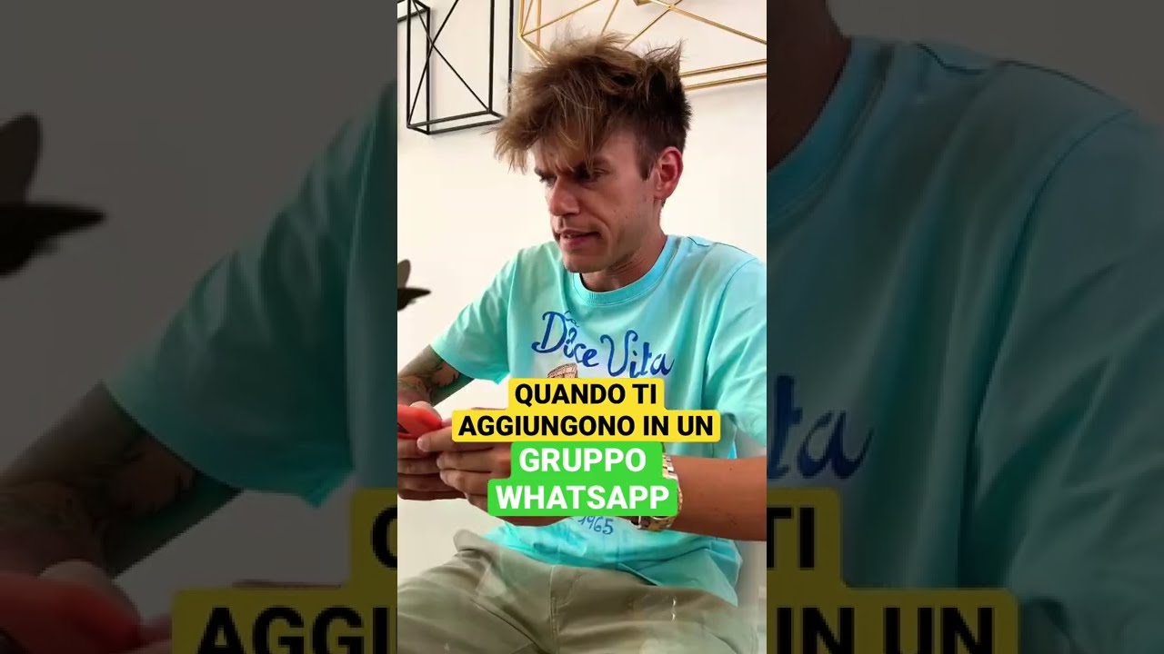 QUANDO TI AGGIUNGONO IN UN GRUPPO WHATSAPP 💚 - iPantellas