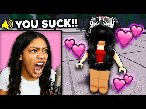 E-GIRL STREAMER Was Being TOXIC, So I Made Her DELETE ROBLOX | The Strongest Battlegrounds