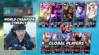 THIS IS WHAT TRUE SYNERGY LOOKS - WORLD CHAMPION VS GLOBAL PH PLAYERS