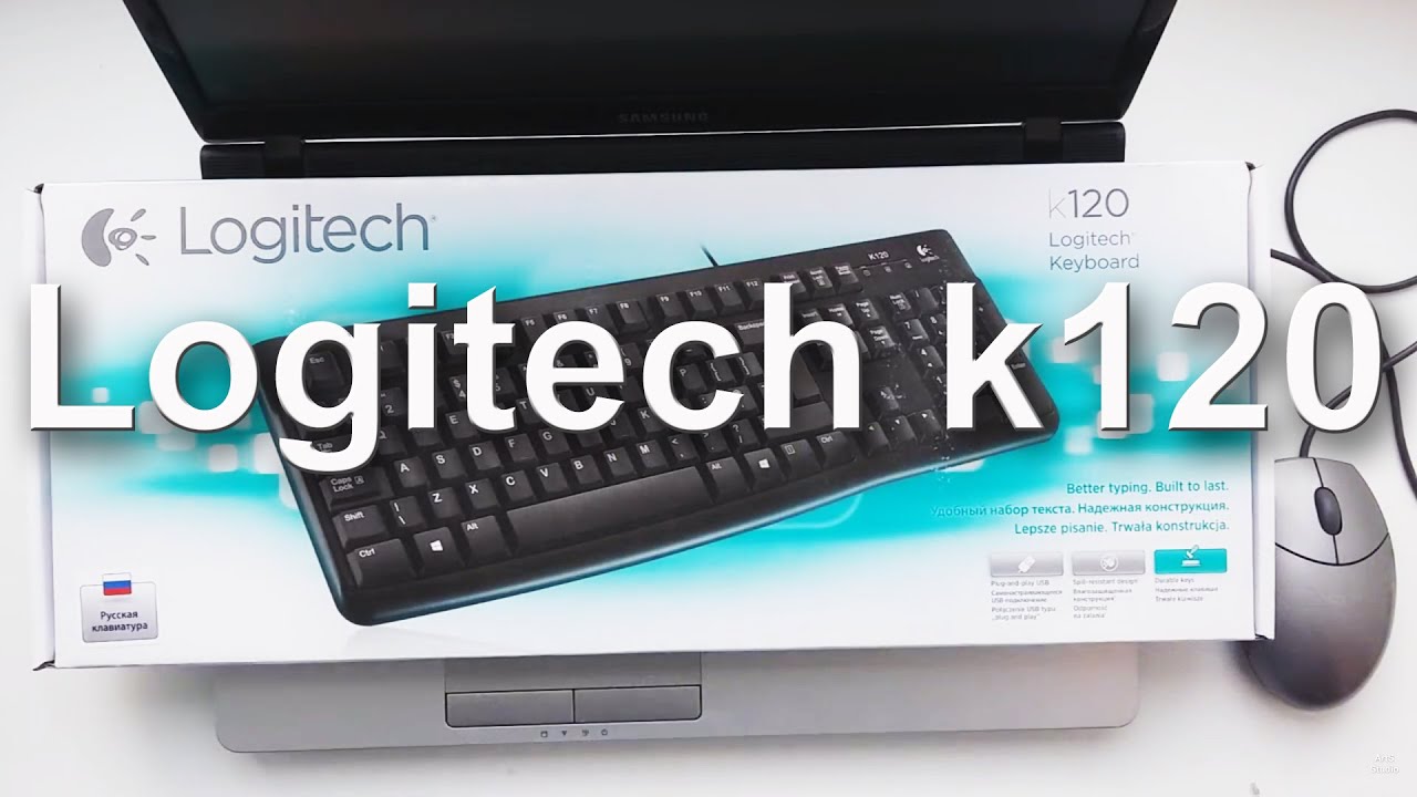 Клавиатура Logitech K120 EER черный USB, 920-002506