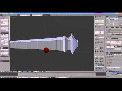 Blender 2.6 tutorial - How to make a Sword