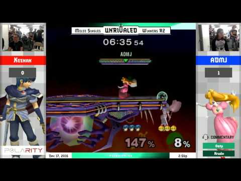 Unrivaled 4 Melee - Keenan (Marth) vs ADMJ (Peach) - Winners R2