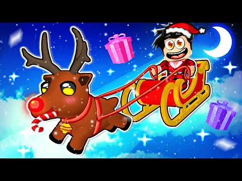 I became Santa and handed out gifts to everyone 😖 Be Santa Roblox
