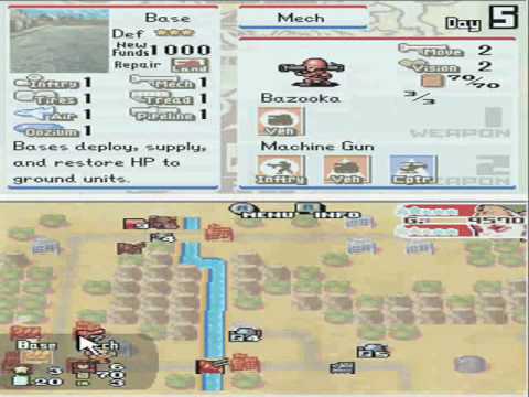 Advance Wars Dual Strike Mission 5 Hard Campaign S rank part 1