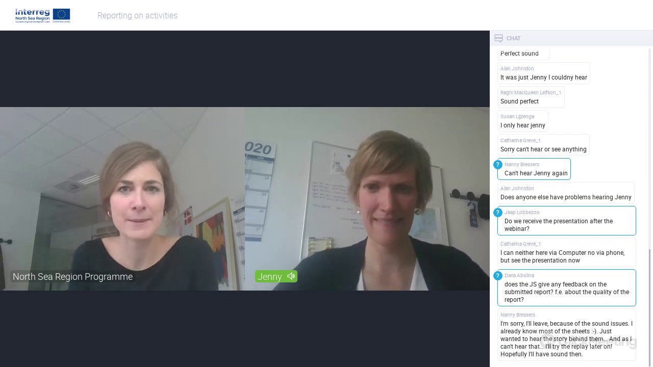 Reporting on activities