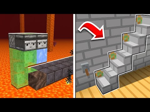 L3VI -  5 HACKS Buildings with REDSTONE in Minecraft!  #10 (NO MODS)
