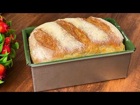 4-Ingredient No-Knead Bread with a Steam Trick for a Bakery-Style Crust