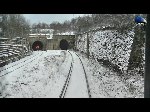 Train Backview Simeria-Călan Băi-Subcetate-Petroșani @IR1824 Deva-București Nord - 18 February 2021