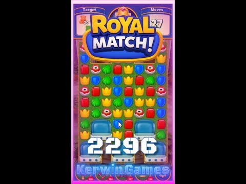 Royal Match Level 2296 - No Boosters Gameplay