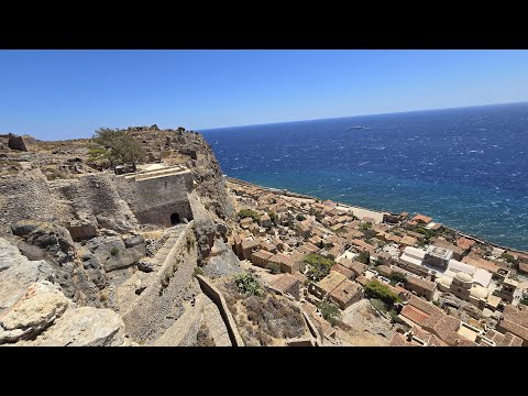 GEM of the PELOPONNESE MONEMVASIA Greece in 4K - Travel with Chip