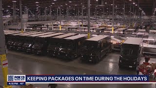 How UPS keeps pacakges on time during the holiday season | FOX 13 Seattle