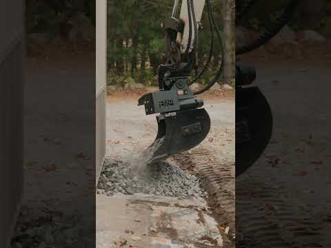 Tilt Rotate Bucket Landscaping in a Tight Space #shorts