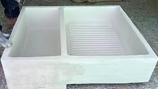 fabricar lavadero de pila y cemento blanco y arena