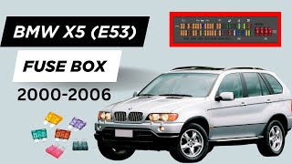 BMW X5 (2000-2006) Relays and Fuse Box Diagram & Locations