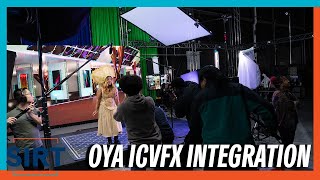 Incorporating virtual production and on location shooting with OYA