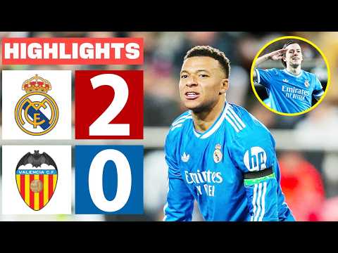 Real Madrid vs Valencia 2-0 Highlights & All Goals 2026 🔥 Kylian Mbappé Goal