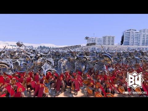 20.000 Spartans vs 10.000 Giant Ogres- Ultimate Epic Battle Simulator 2- UEBS 2