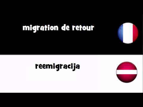 TRADUCTION EN 20 LANGUES = migration de retour