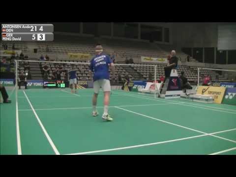 Anders Antonsen vs David Peng (MS, Qualifying) - 2015 Belgian International