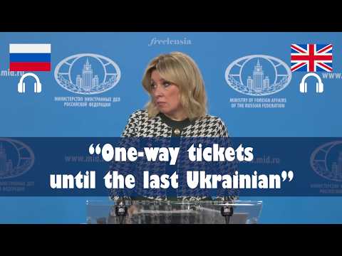 Russia on UK's Plan to Send Ukrainian Specialists to Middle East | RU-EN