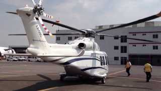 preview picture of video 'Agusta Westland 139 Take-off from Mexico City'