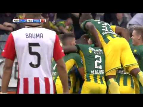Legendarische goal Martin Hansen in blessuretijd ADO Den Haag - PSV (2-2)