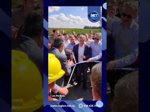 Se realizó la inauguración de la pavimentación de la Ruta 10 entre Las Perdices y Punta del Agua