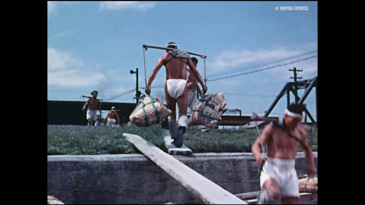 ［日本通運］荷役は変わる　日本通運のパレット作業（1958年）物流アーカイブズ