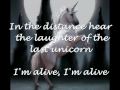 America - The Last Unicorn (with Lyrics) 