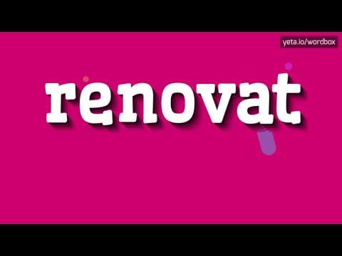 RENOVAT - HOW TO PRONOUNCE IT? #renovat