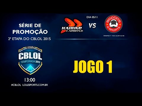 KaBuM Orange vs Big Gods - Jogo 1 - CBLoL 2015 Série de Promoção
