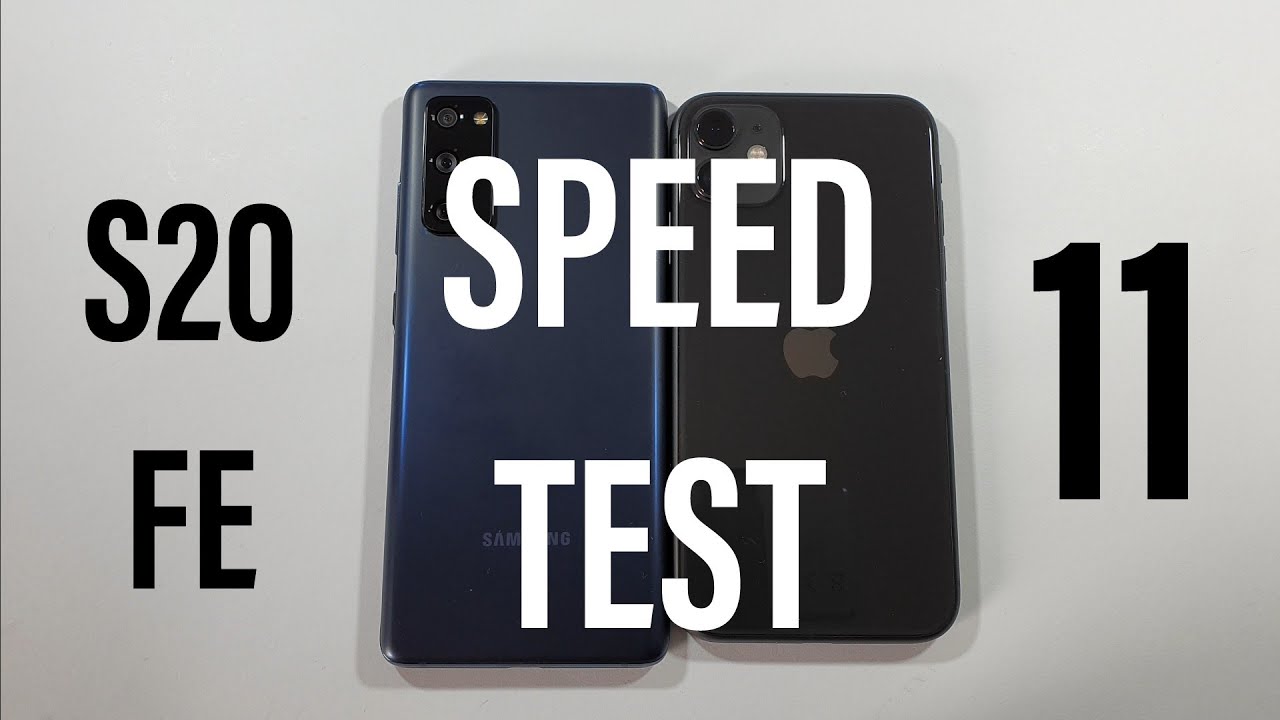 Samsung Galaxy S20 FE vs Iphone 11 Speed Test
