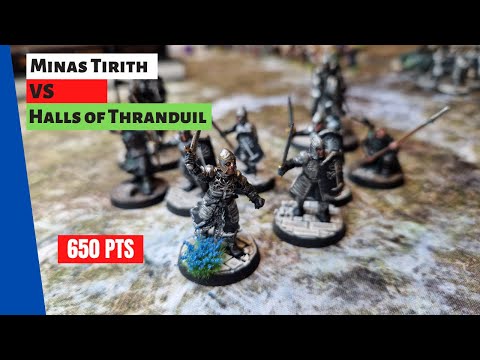 MESBG BATREP Minas Tirith vs Halls of Thranduil 650PTS